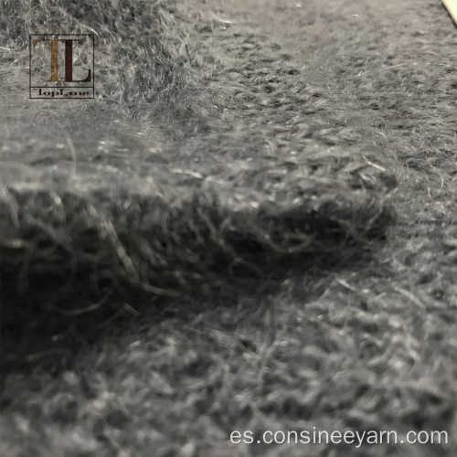 Topline 3nm fancy cepillado mohair hilado cono